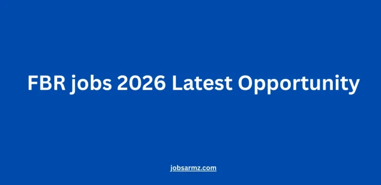 FBR jobs 2026 Latest Opportunity