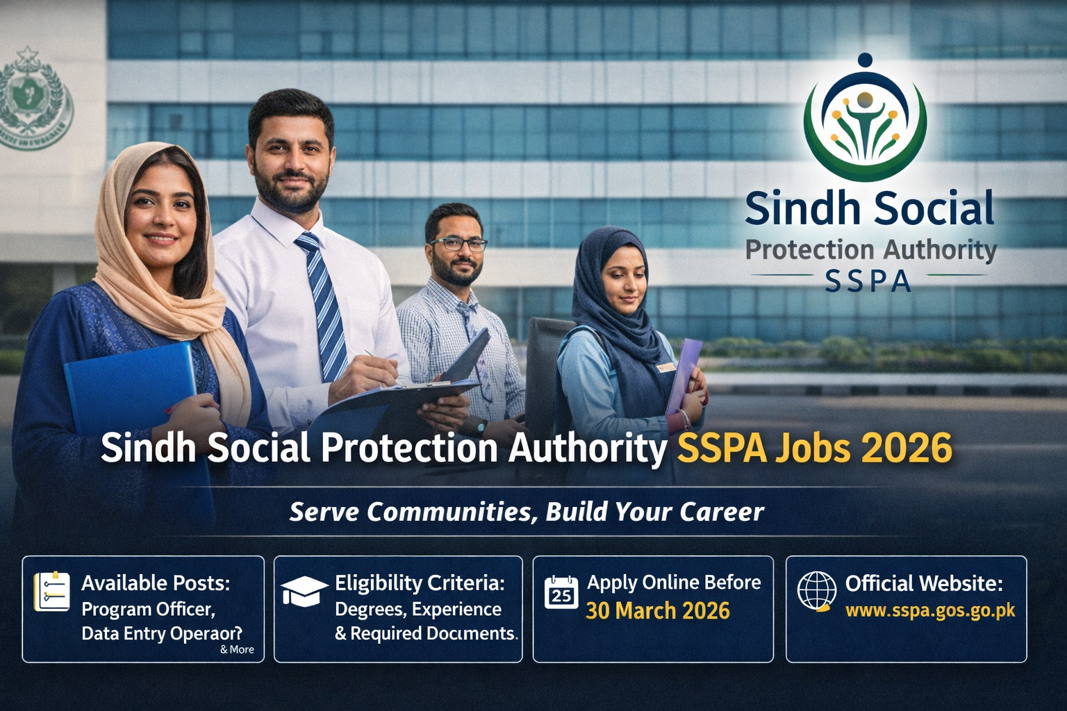 Sindh Social Protection Authority SSPA Jobs 2026