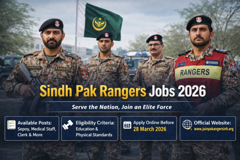 Sindh Pak Rangers Jobs 2026